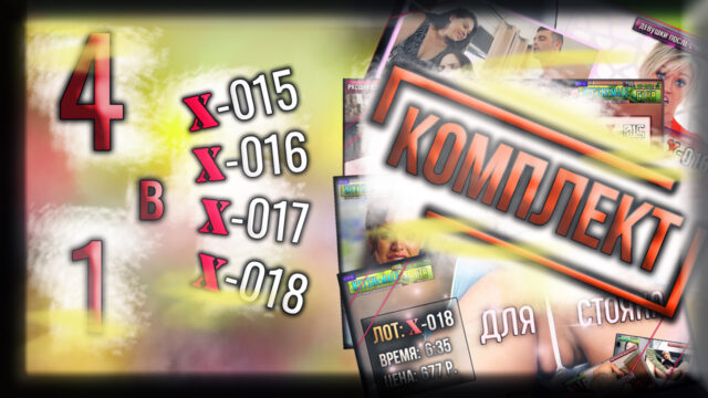 [МЕГА-КОМПЛЕКТ] 4 в 1 – VIP-лоты X-015+X-016+X-017+X-018 (экономия 550 р.)